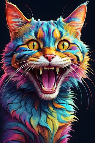 Psychedelic Cat