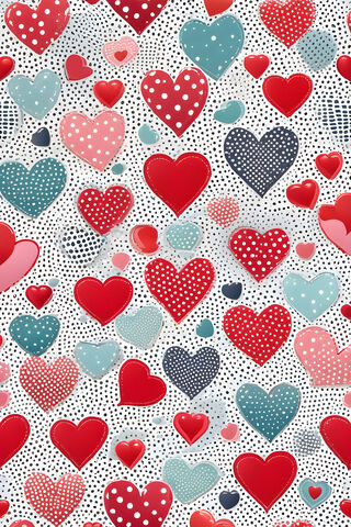 Polka Dot Hearts