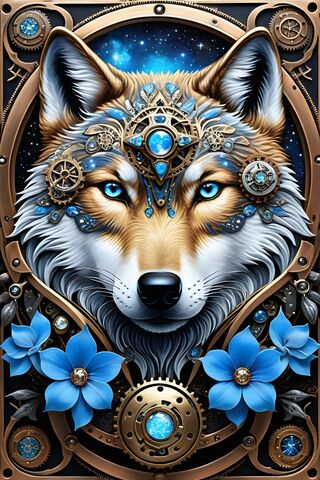Mystical Wolf in the Privacy Zone 🌌🐺