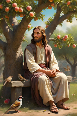 Peaceful Night Ocean Jesus