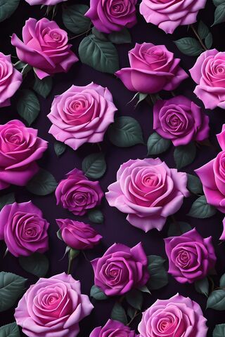 Purple and Pink Roses