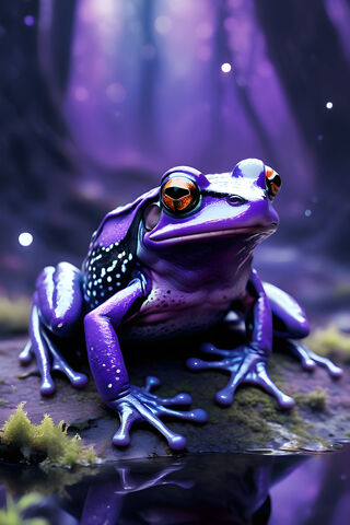 Enchanted Purple Frog 🐸✨
