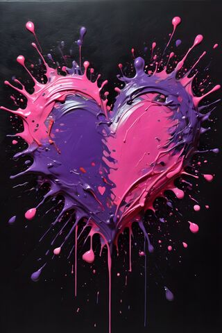 Paint Splatter Heart