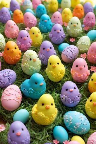 Peeps and Easter Eggs