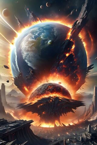 Planet Being Destroyed By Super Nova