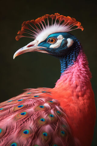 Majestic Peacock Portrait 🦚✨