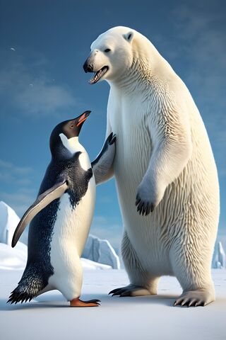 Polar Bear Vs Penguin