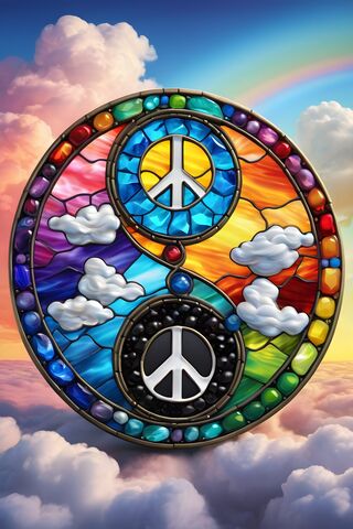 Peace Sign Yinyang