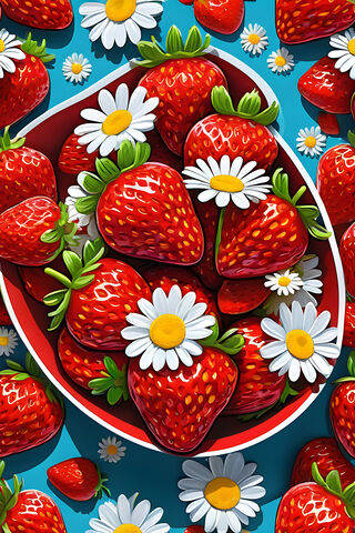 Pop Art Strawberries