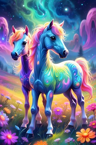 Psychedelic Horses