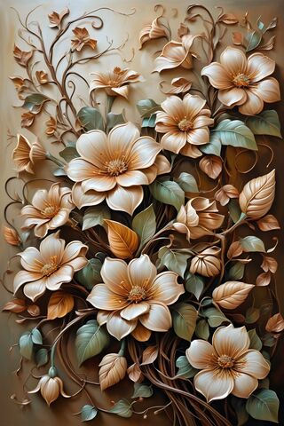 Pale Brown Flowers