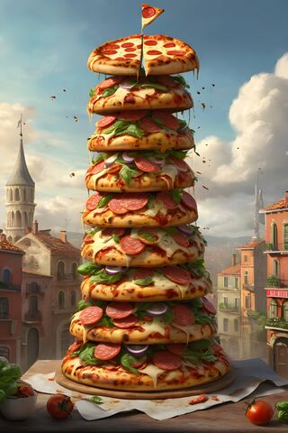 Tower of Deliciousness 🍕🏰