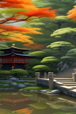 Tranquil Autumn Retreat 🍂🏯