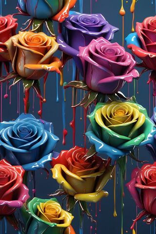 Painted Roses