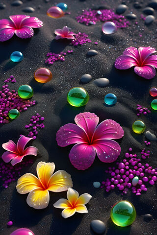 Pink Beach Flowers