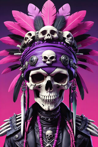 Punk Girly Skull