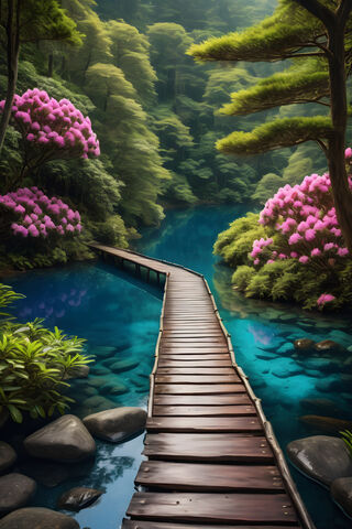 Pathway To A Lake
