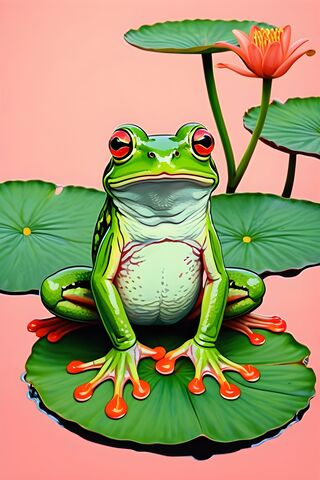 Pop Art, Little Froggy, Green