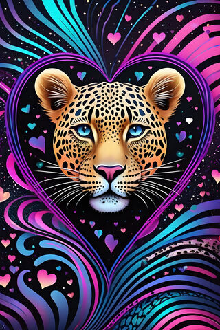 Psychedelic Leopard