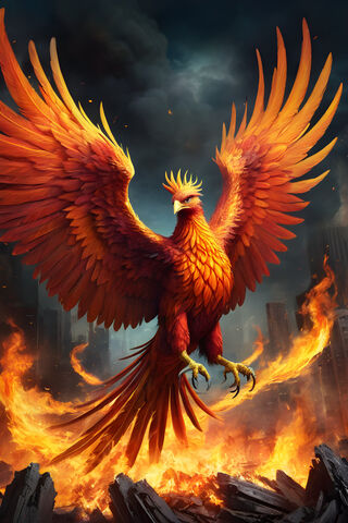 Phoenix Rising From The Ashes