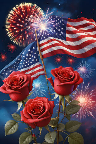Patriotic Roses