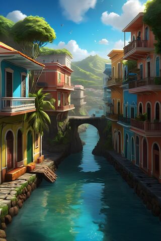 Serene Canal Escape 🌊🏡