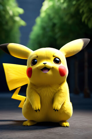 Pikachu's Playful Momen..