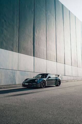 Sleek Sports Car Agains..