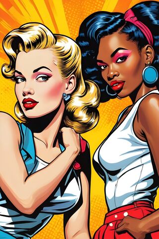 Pinup Women Posing For ..
