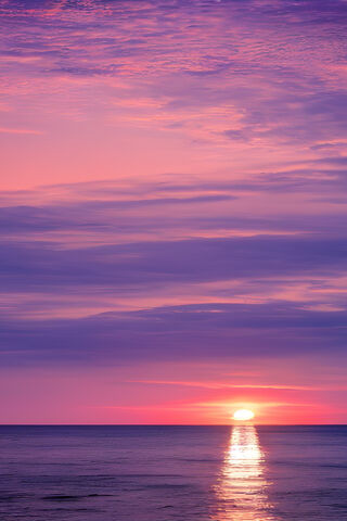 Purple Ocean Sunset