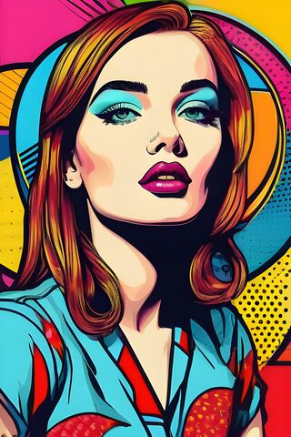 Vibrant Pop Art Beauty 🎨✨