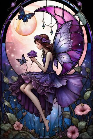 Purple Fairy Mushroom
