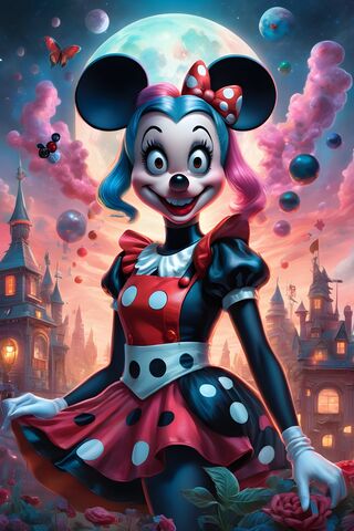 Quinn Meets Minnie Mouse
