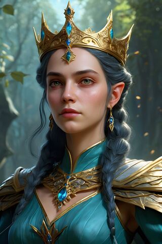 Enchanted Elegance: The Elven Queen