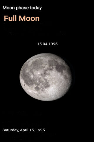 🌕 Full Moon on April 15, 1995