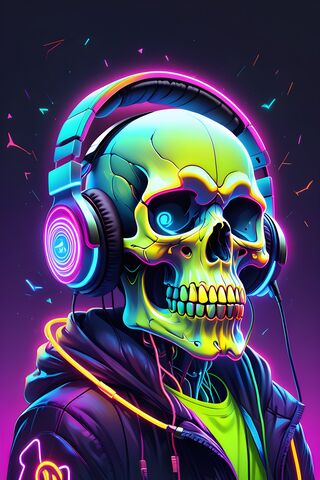 Rainbow Skull
