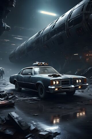 Retro Pontiac In Space.