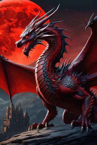 Fiery Guardian of the Night 🌕🐉