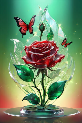 Roses and Butterflies