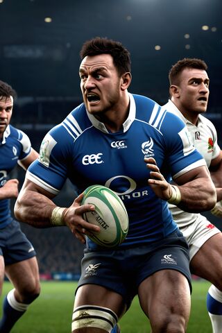Intense Rugby Action! �..