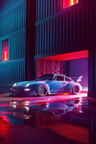 Neon Dreams: The Ultimate Porsche