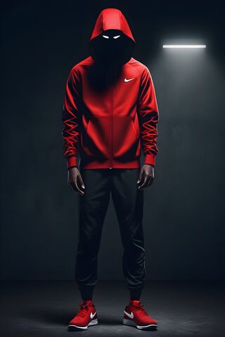 Red Nike Man