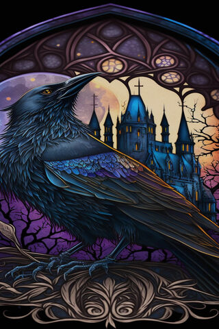 Enigmatic Raven at Twilight 🦅🌌