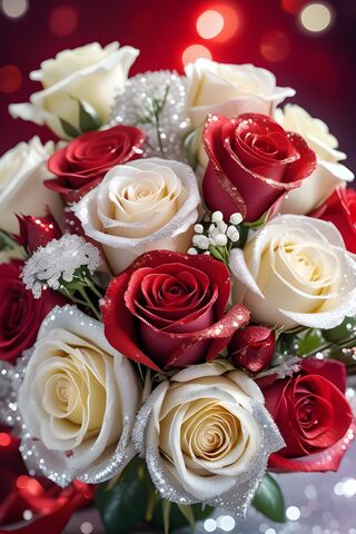 Blossoms of Love: A Romantic Bouquet 🌹❤️