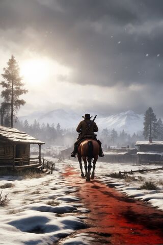 Journey Through the Snowy Wilderness ❄️🐴
