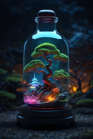 Rainbow Bonsai In A Bottle