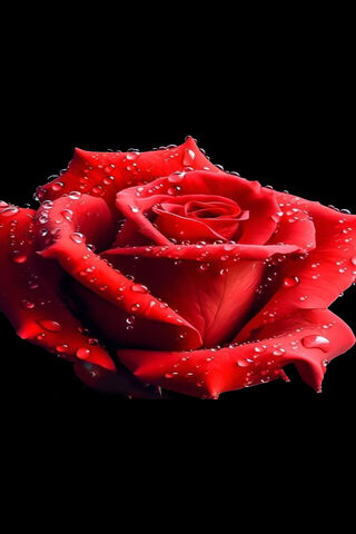 Dewy Red Rose 🌹✨