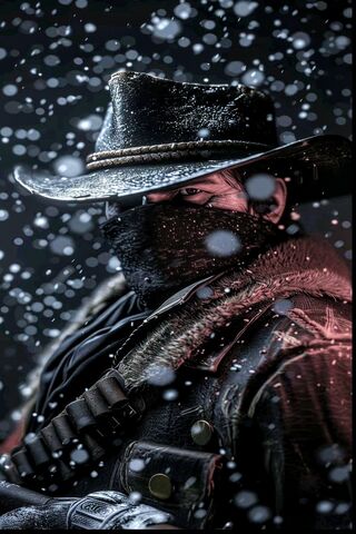 Mysterious Cowboy in th..