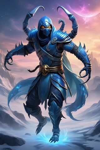 Mystical Warrior in Blu..