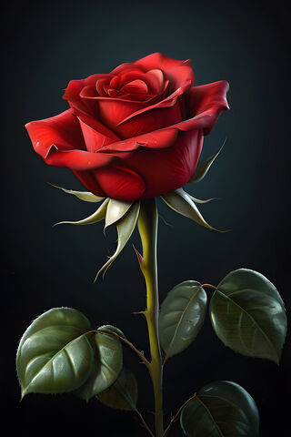 Elegant Red Rose 🌹